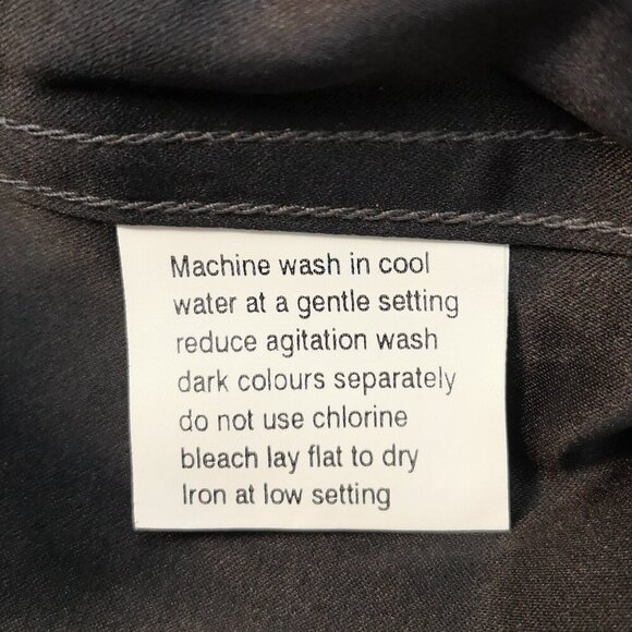 Forsyth Men's Size XL Charcoal Grey Button Front & Cuffs Shirt - Picture 5 of 11